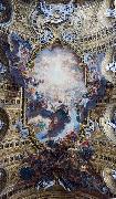 Giovanni Battista Gaulli Called Baccicio The Worship of the Holy Name of Jesus, with Gianlorenzo Bernini, on the ceiling of the nave of the Church of the Jesus in Rome. Spain oil painting artist